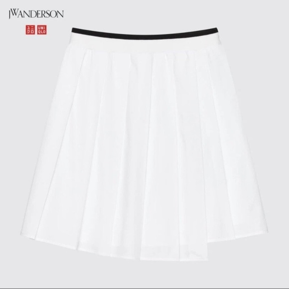 JW Anderson White Midi Skirt with Black Trim - Picture 1 of 7